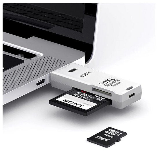 2 In 1 Kaartlezer 512GB - Usb 3.0 - Micro Sd Tf Kaart Geheugenlezer - Hoge Snelheid - Multi-Card...