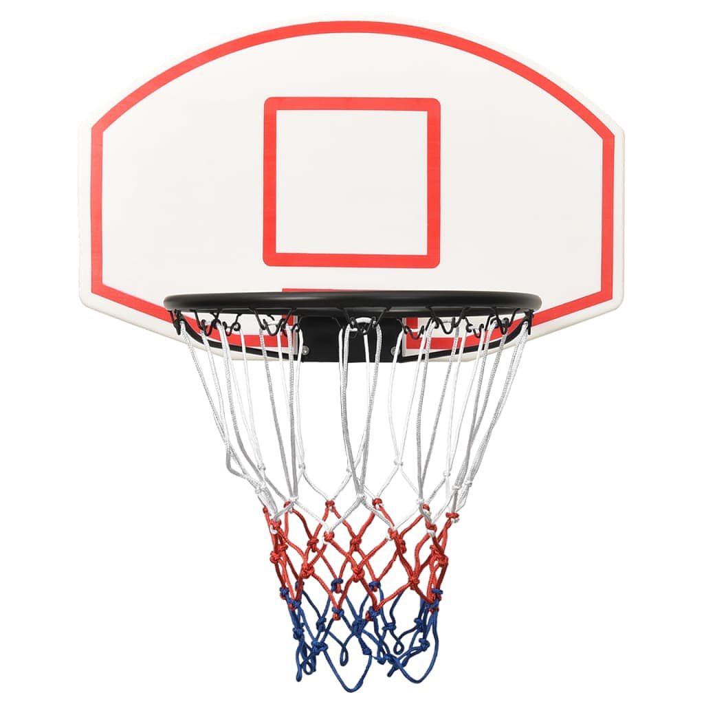 Basketbalbord 71x45x2 cm polyetheen wit