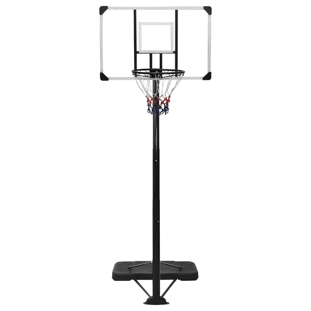 Basketbalstandaard 256-361 cm polycarbonaat transparant
