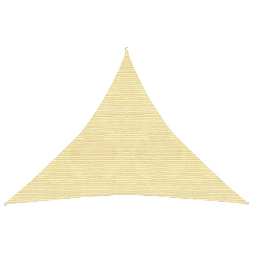 Zonnezeil 160 g/m 4,5x4,5x4,5 m HDPE beige