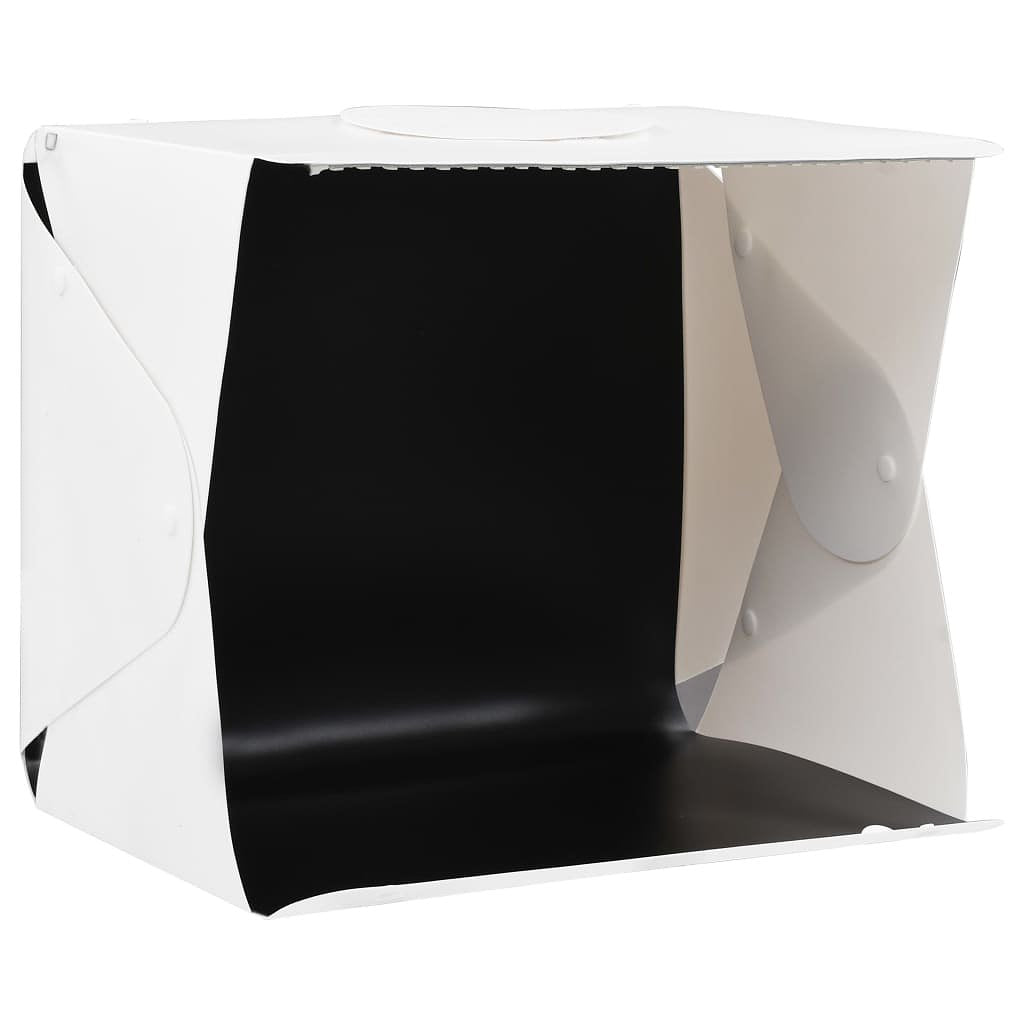 Softbox met LED-lamp inklapbaar 40x34x37 cm kunststof wit