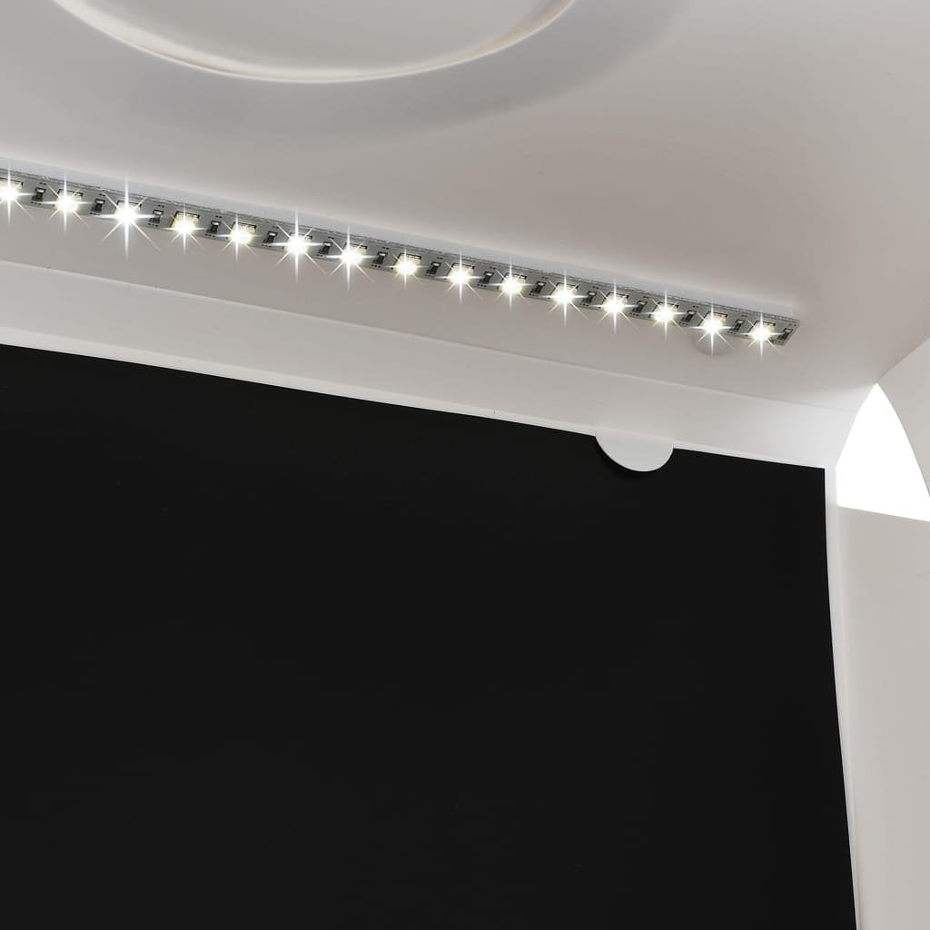Softbox met LED-lamp inklapbaar 40x34x37 cm kunststof wit
