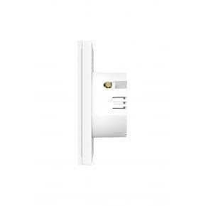 WOOX R7063 Smart wall light switch, WiFi 2.4Ghz, Schuko, &lt;= 800W, 10-30m, White