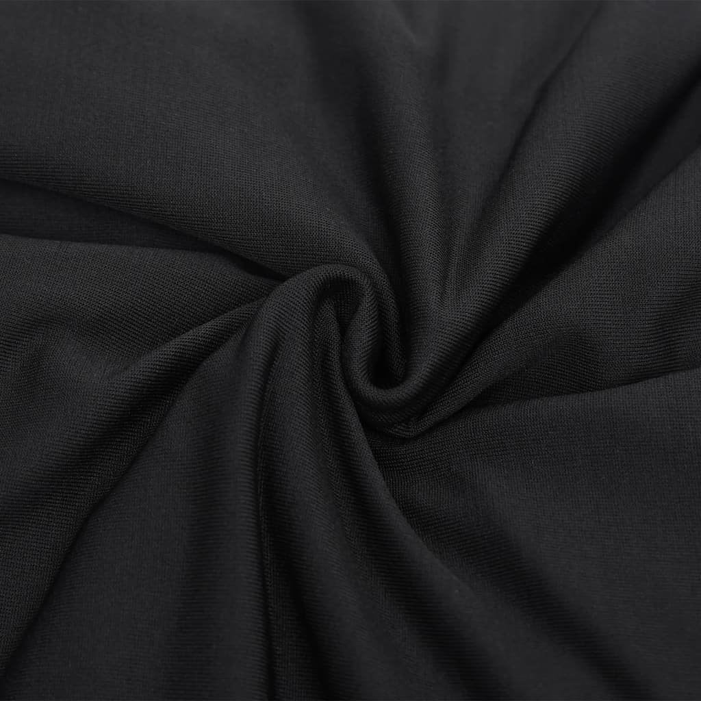 Tweezitsbankhoes stretch polyester jersey zwart