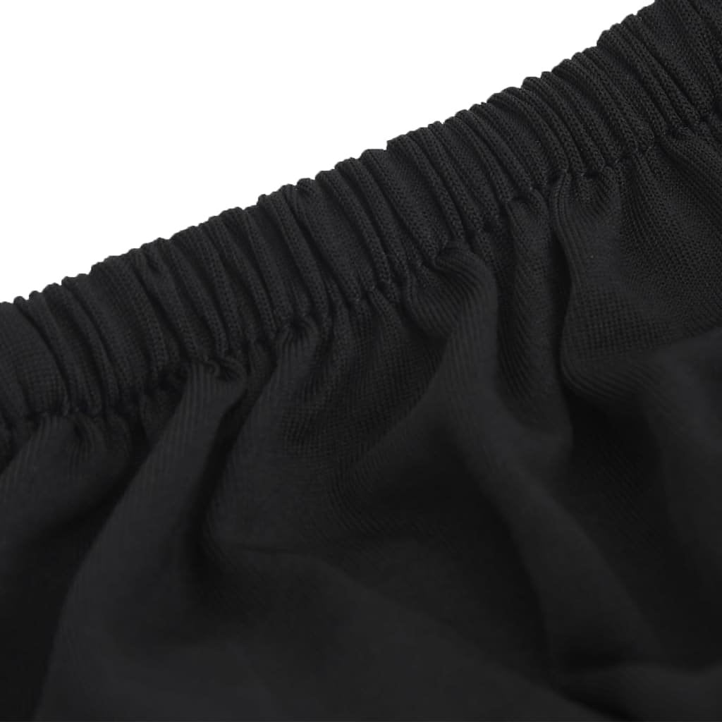 Tweezitsbankhoes stretch polyester jersey zwart