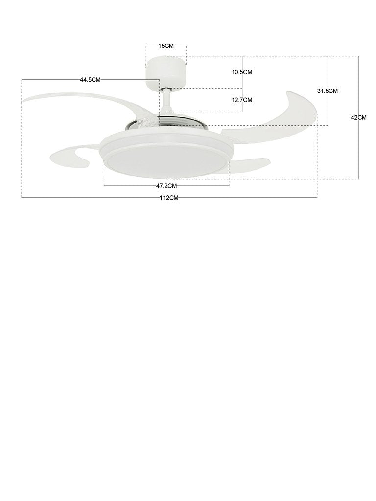 Fanaway Evo 1 LED - Wit