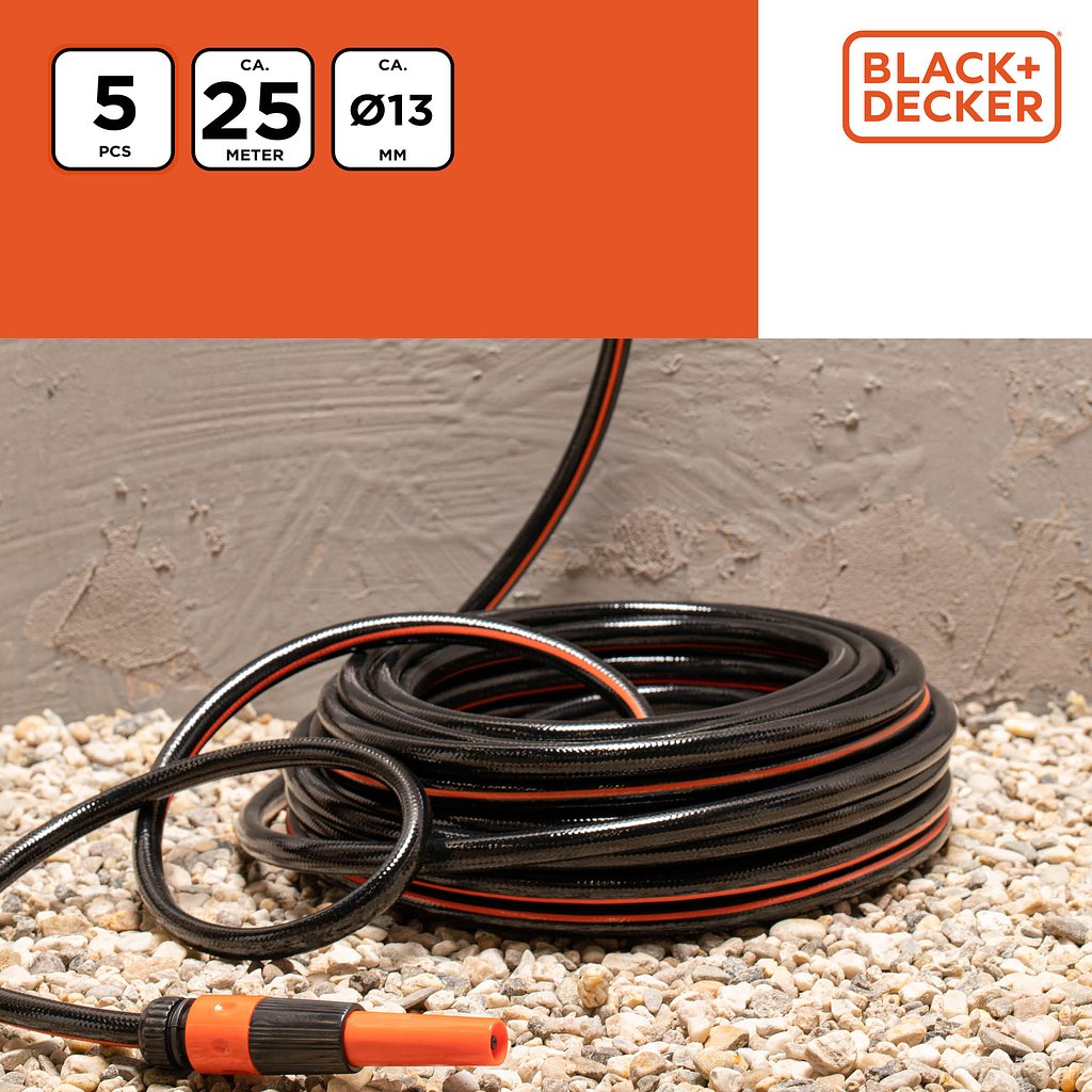 BLACK en DECKER tuinslang 25 meter ⌀12mm