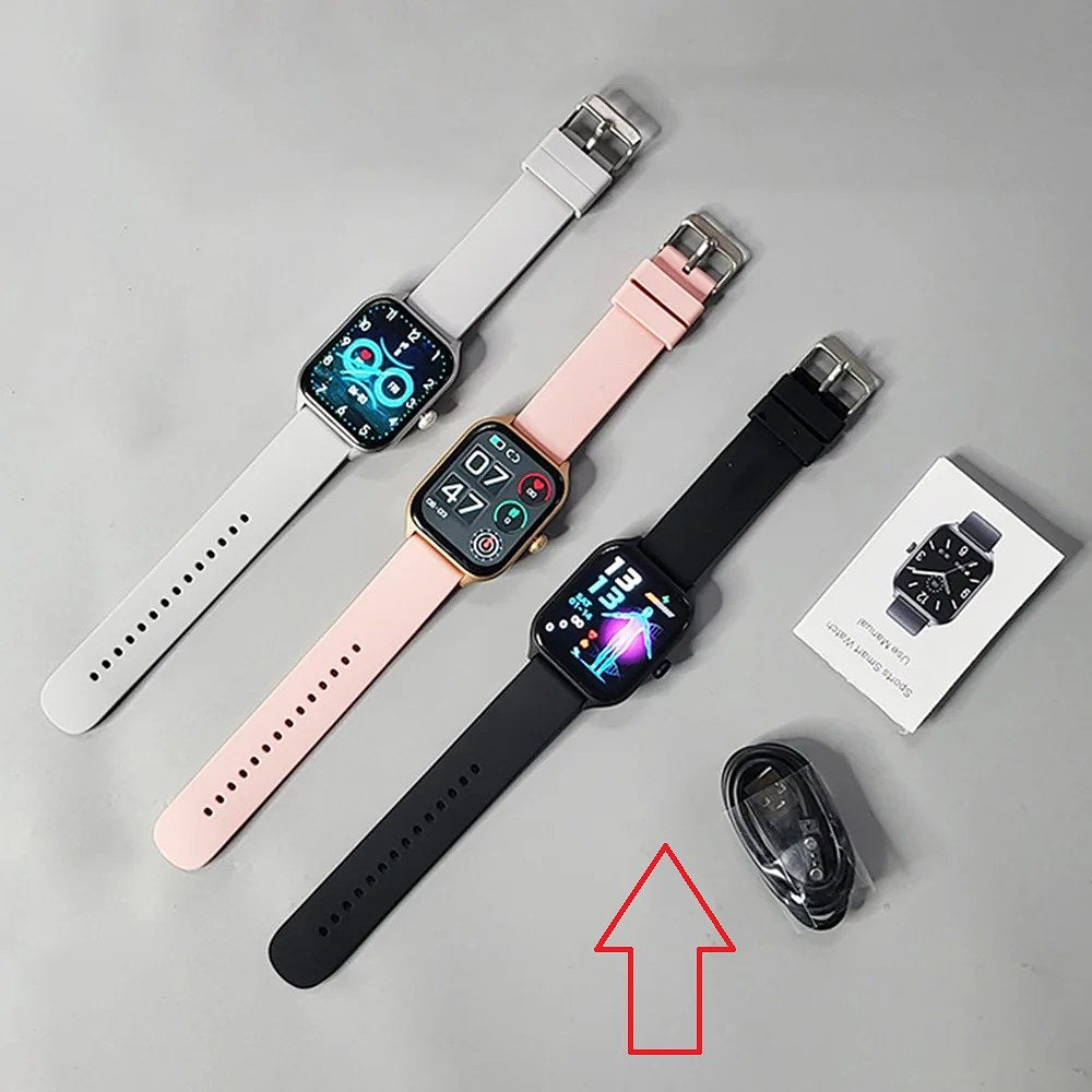 WS-7 Smartwatch voor Dames en Heren - voor Android - IP67 Waterdicht - Stappenteller - Horloge -...