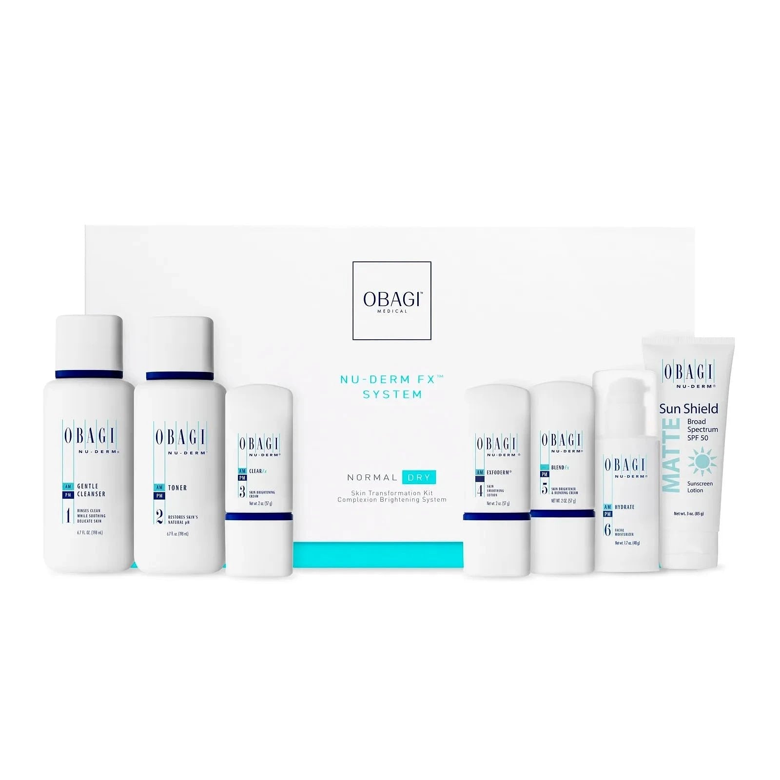 Obagi Nu-Derm Normal to Dry skin brightening system