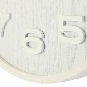 NeXtime klok 3096wi Wood Wood Medium, Ø35.5 cm,Wall, White