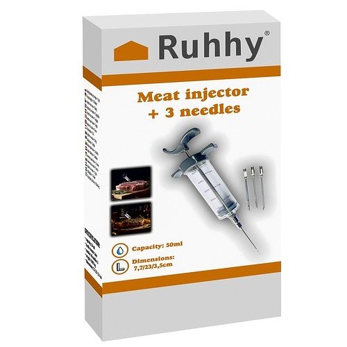 Ruhhy Vleesinjector Set - Voor Perfect Gekruid Vlees!