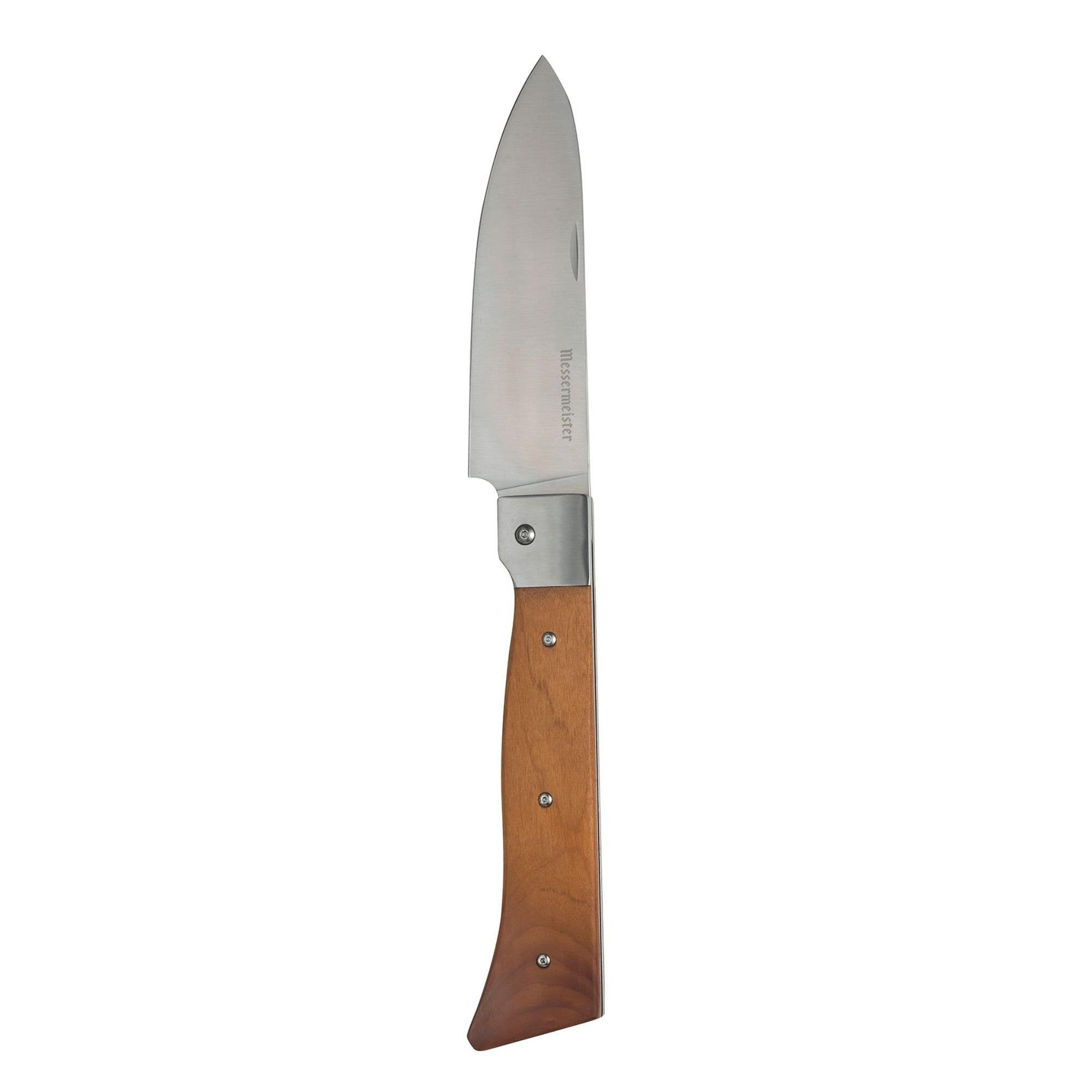 Messermeister Adventure Chef - Vouwbaar Koksmes 15 cm - Esdoornhandvat - Ideaal voor Outdoor Chefs