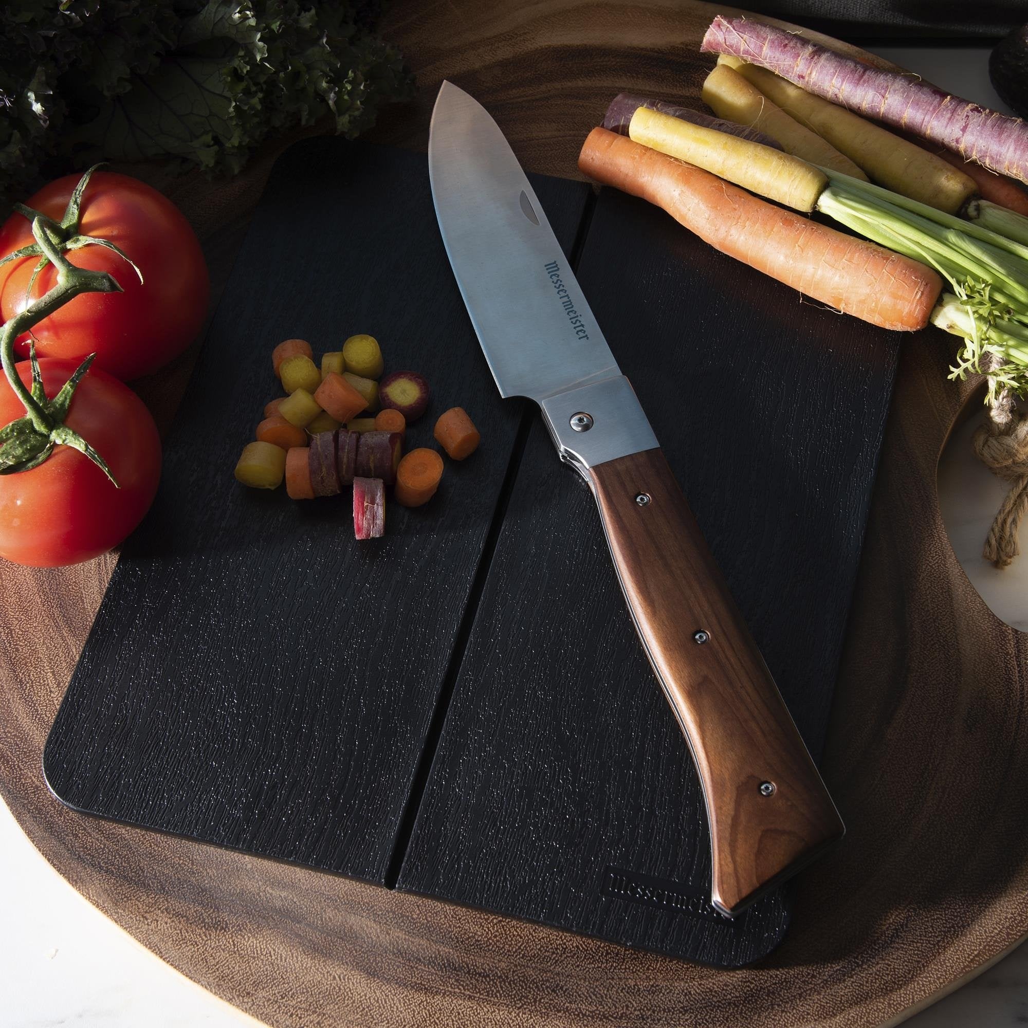 Messermeister Adventure Chef - Vouwbaar Koksmes 15 cm - Esdoornhandvat - Ideaal voor Outdoor Chefs