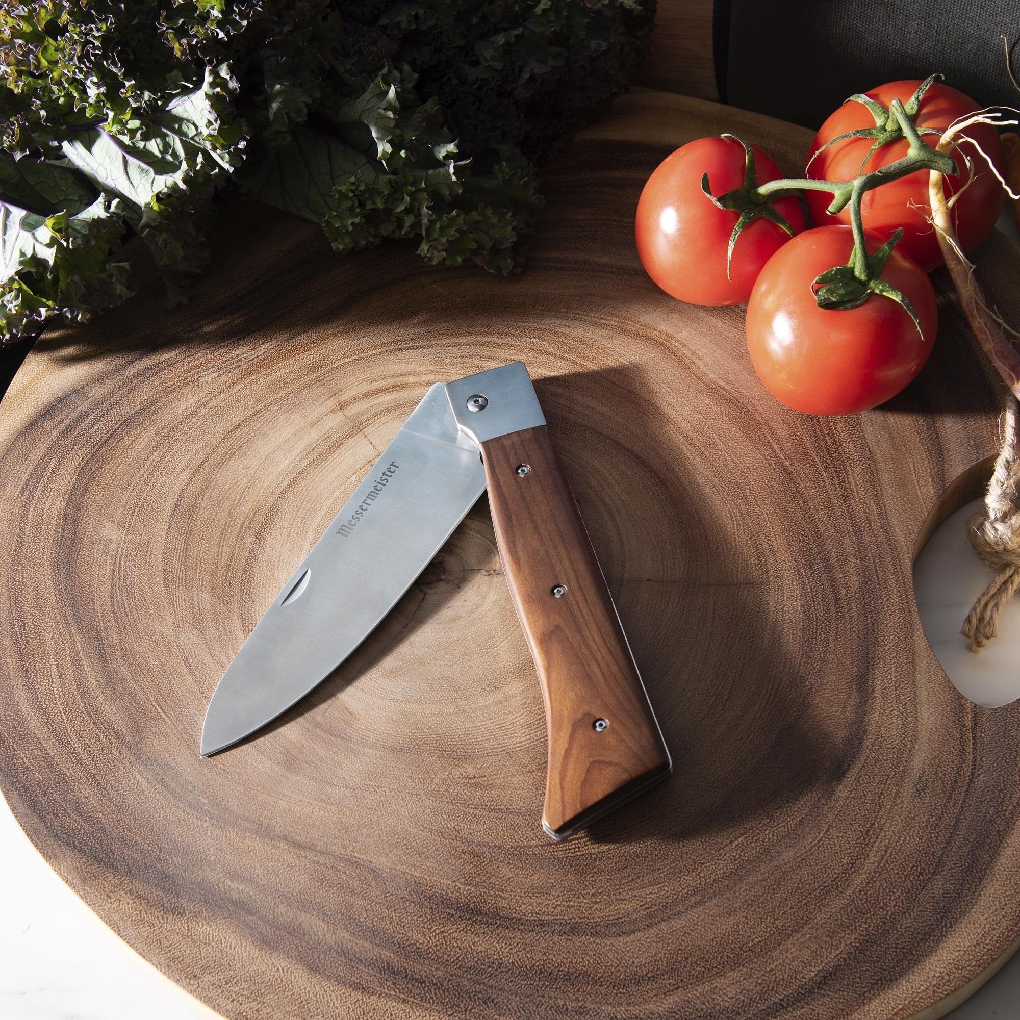 Messermeister Adventure Chef - Vouwbaar Koksmes 15 cm - Esdoornhandvat - Ideaal voor Outdoor Chefs