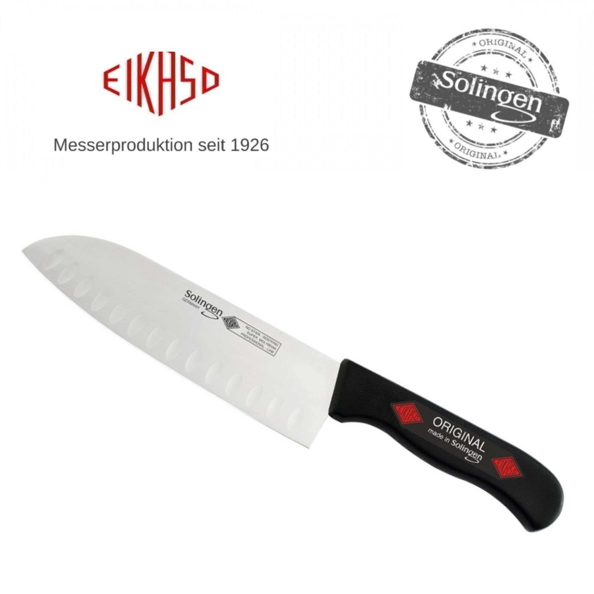 Eikaso Solingen Santokumes 16 cm - Semi-flexibel met Kuilen - Ergonomisch Handvat