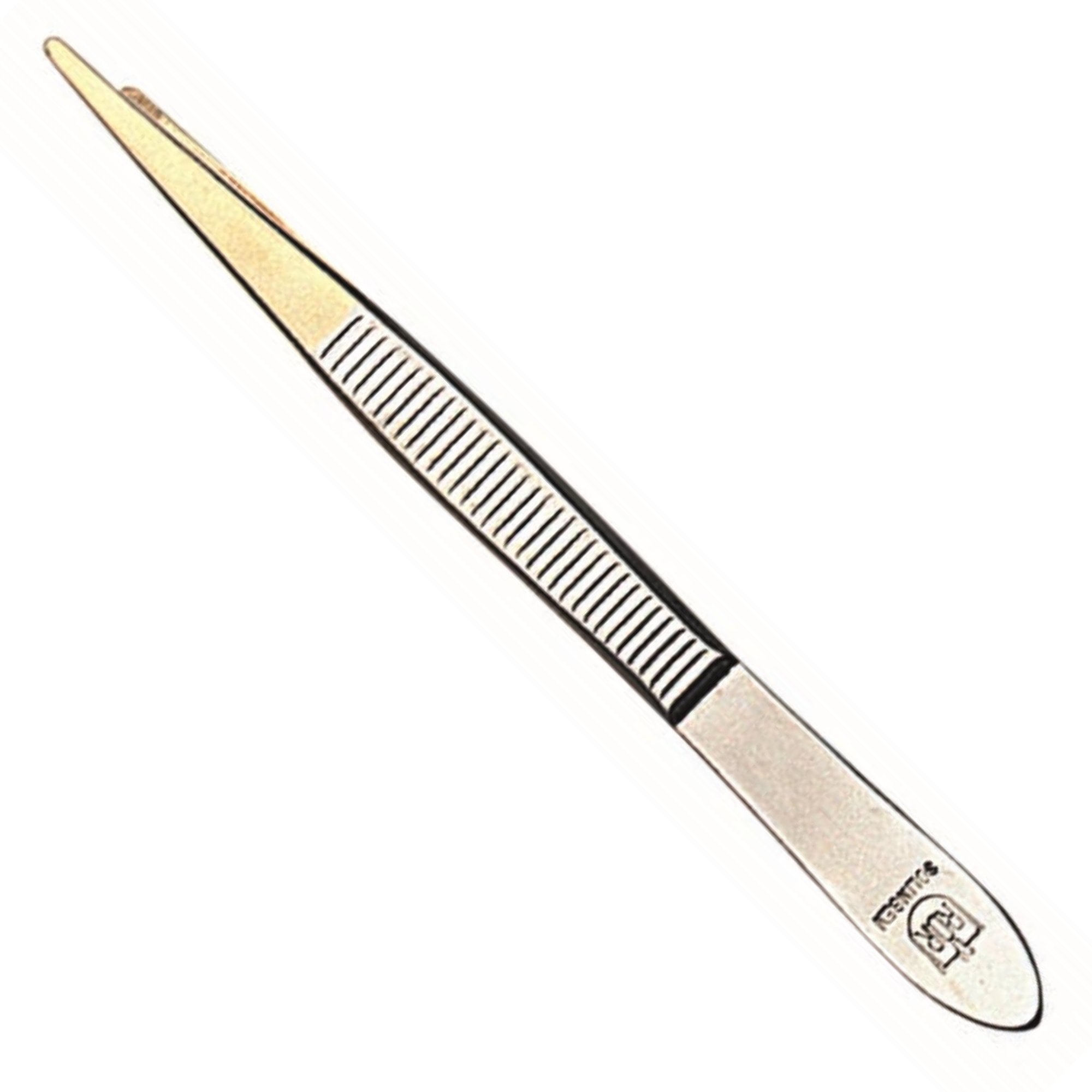 RÖR Solingen Epileer Tweezer / Pincet - 75 mm - Spits - RVS - Verguld