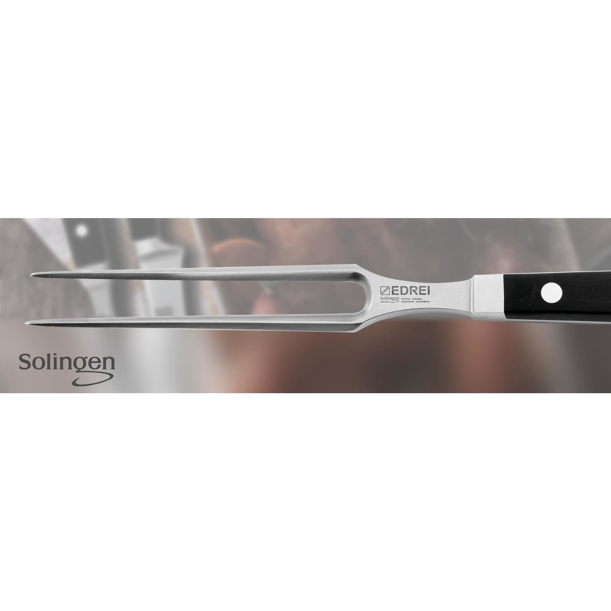 Eikaso Solingen Vleesvork 16 cm met Stijf Lemmet - Ergonomisch Gastro Handvat - Grillmasters' Keuze
