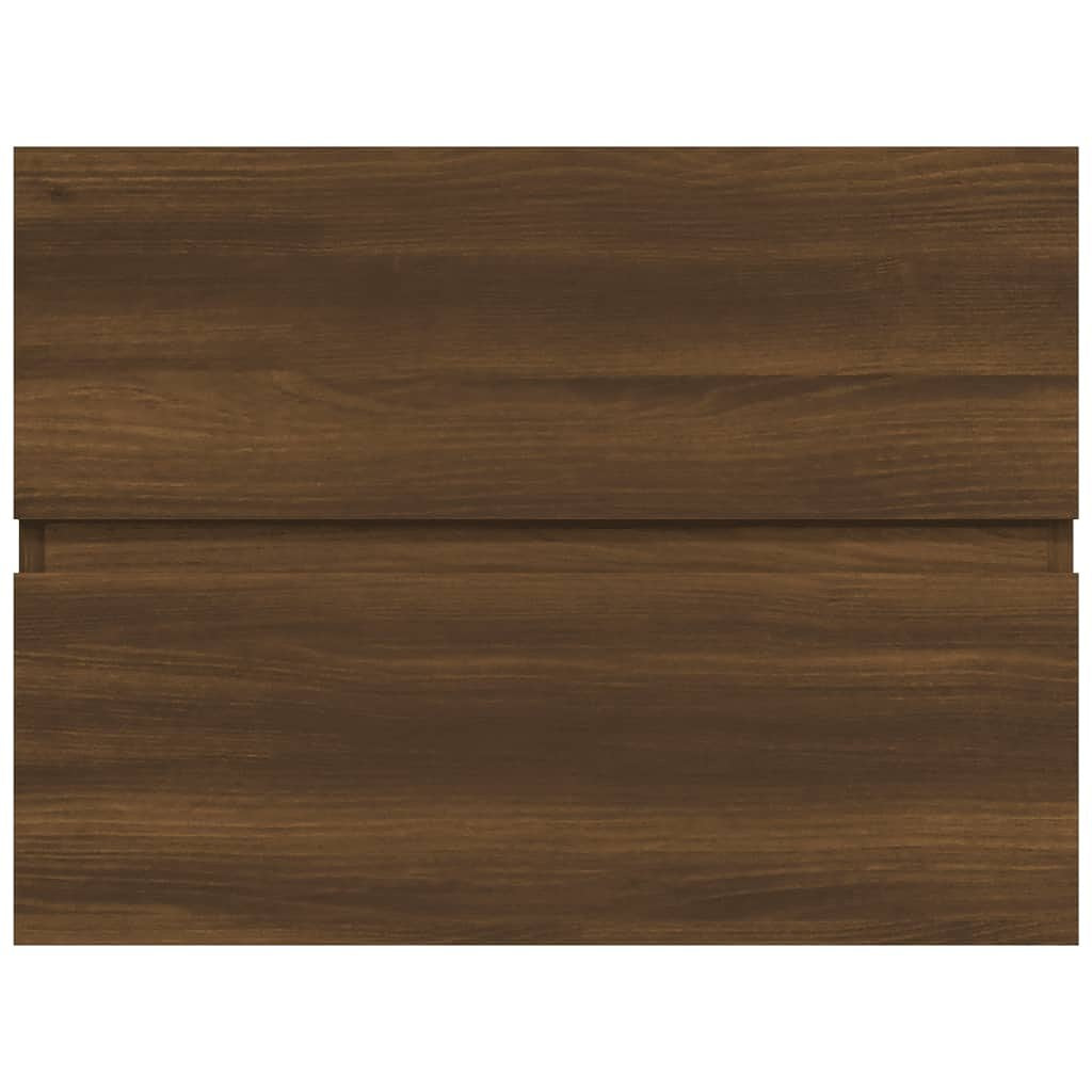 Wastafelkast 60x38,5x45 cm bewerkt hout bruineikenkleurig