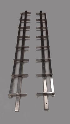 Shutter framewerk, 2 stuks  - 96 cm - rvs, rvs kleur