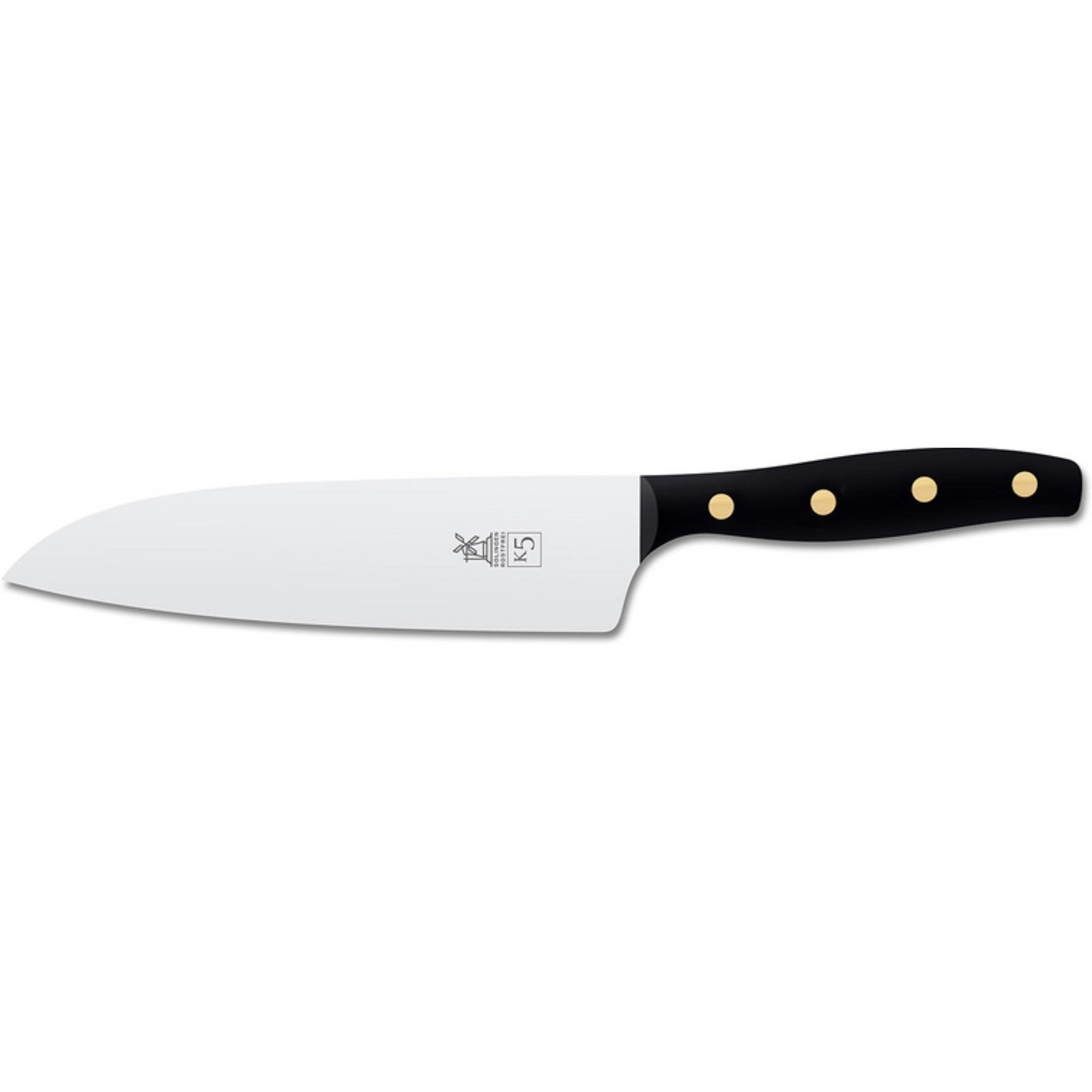 Robert Herder K5 Koksmes XL - RVS - Licht Gebogen - Lemmet 18 cm - Heft POM