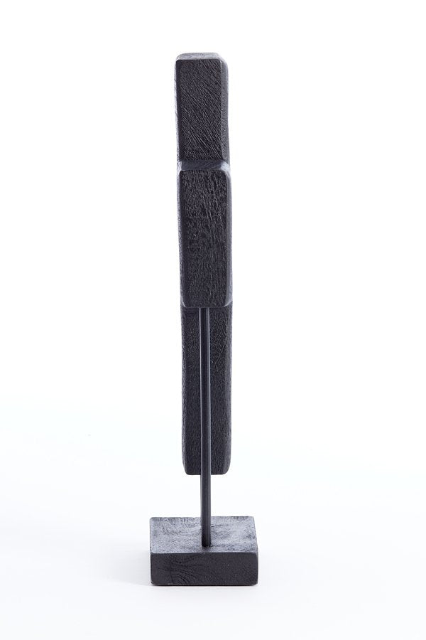 Light&living Ornament op voet 19x9,5x45 cm SALIO hout mat zwart