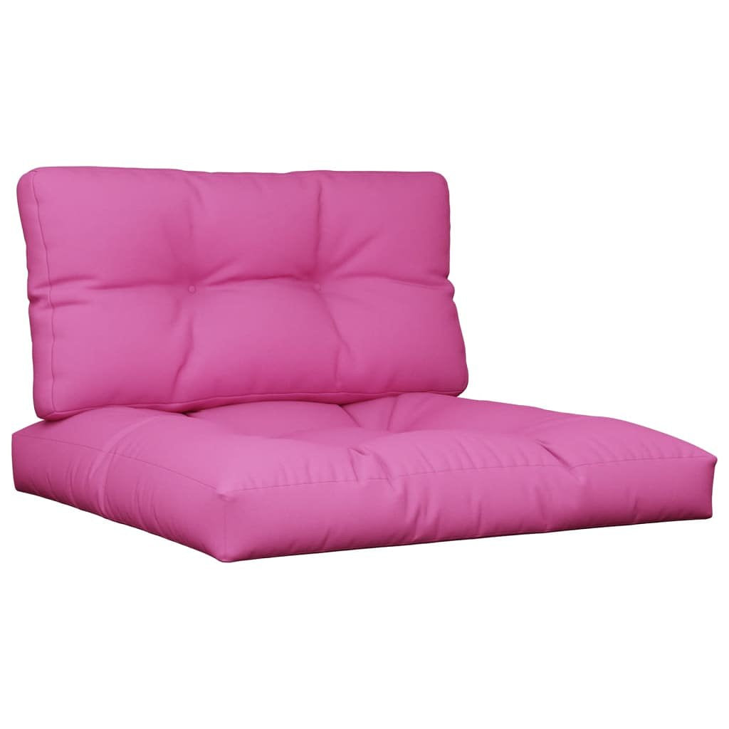 Palletkussens 2 st stof roze