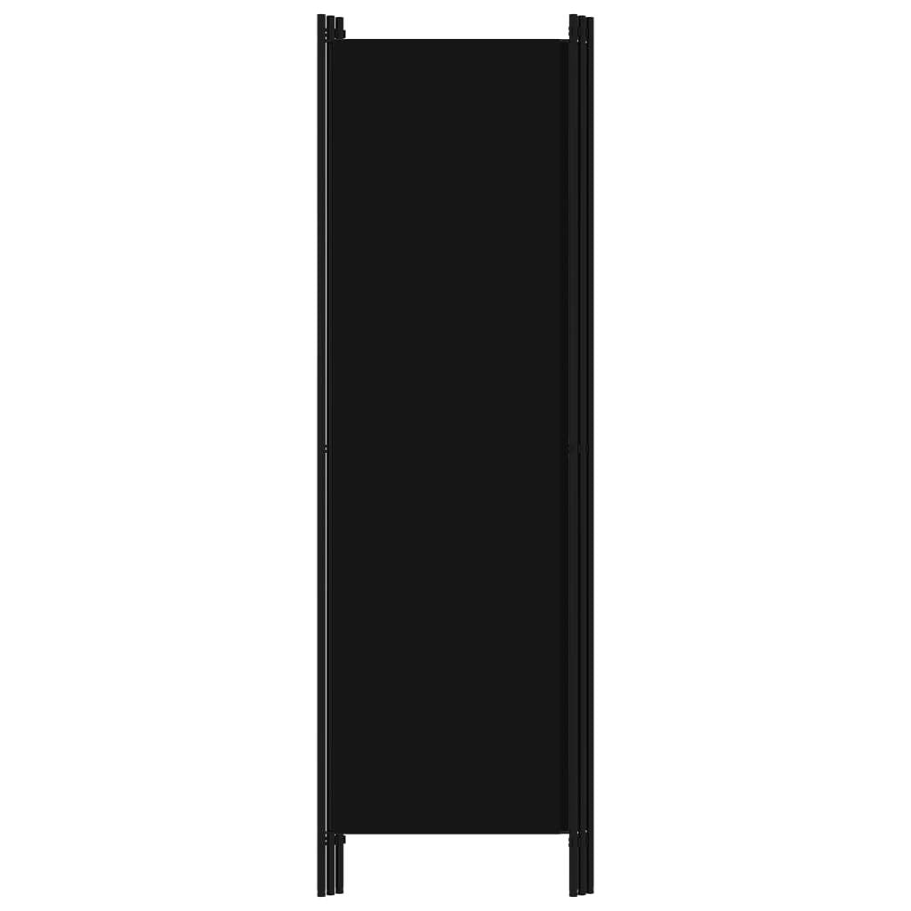 Kamerscherm met 3 panelen 150x180 cm zwart