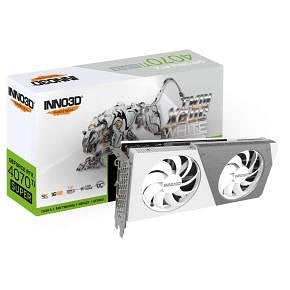 INNO3D N407TS2-166XX-186156W GeForce RTX 4070Ti SUPER TWIN X2OC WHITE, 16GB GDDR6X, 256-bit, 2640