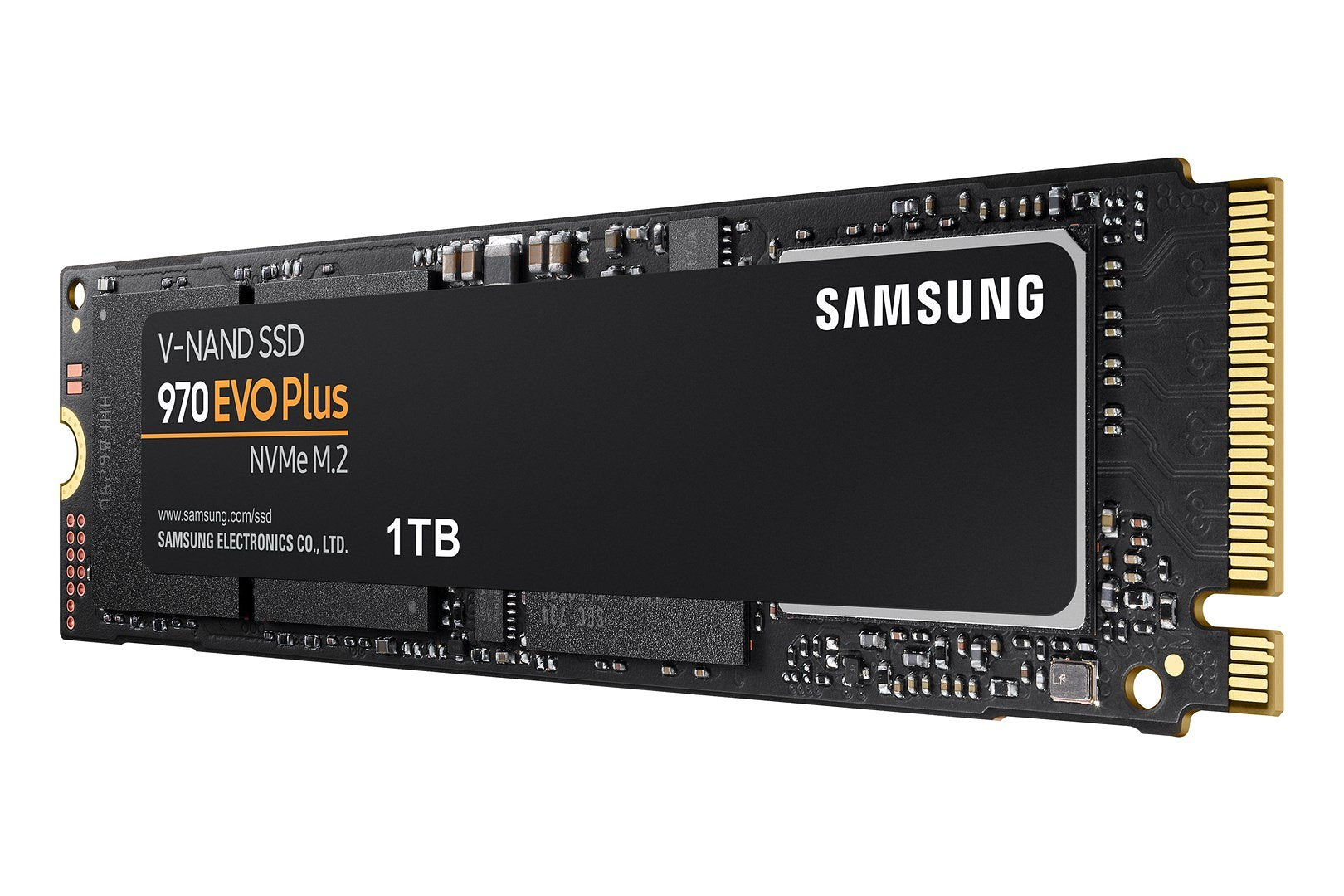 Samsung MZ-V7S1T0BW 970 Evo Plus SSD, 1 TB, M.2 NVME, V-NAND MLC, 3500/ 3300 MB/s, 6000000 IOPS