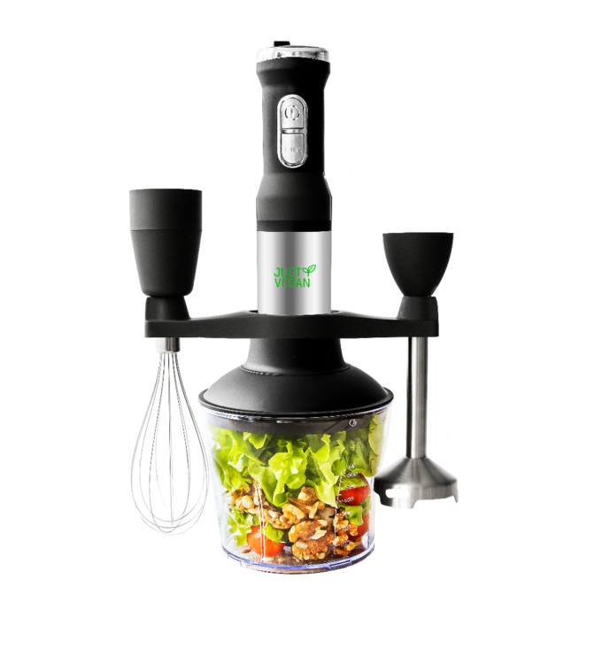 Just Vegan, 6-in-1 Staafmixer 1200W zwart