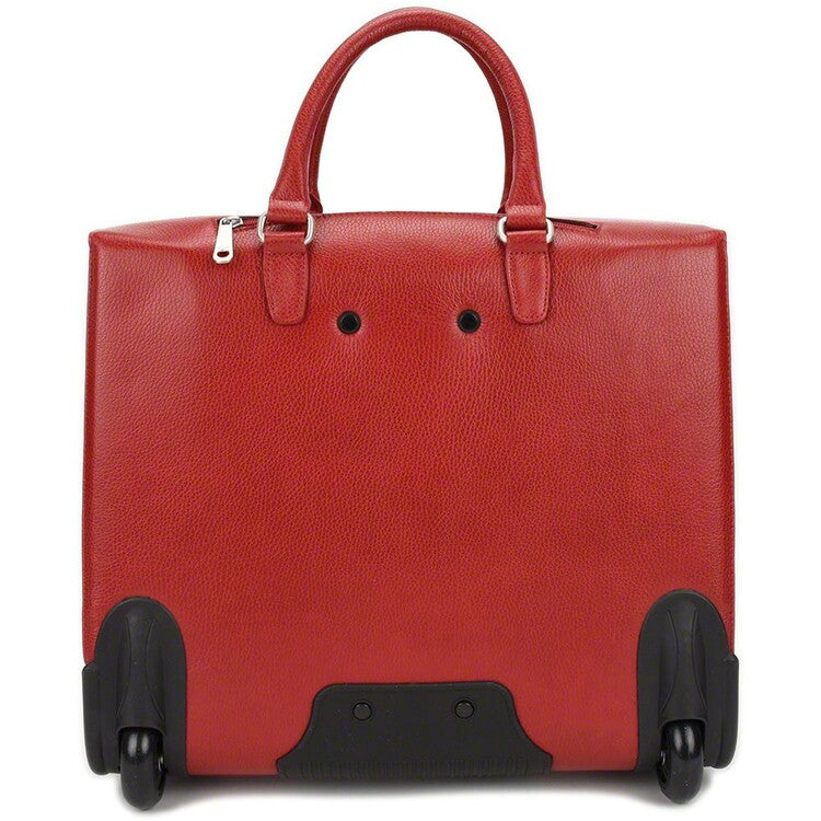 Gigi Fratelli Dames Leren Laptop Trolley 15.6 inch Romance Business ROM8015 Rood