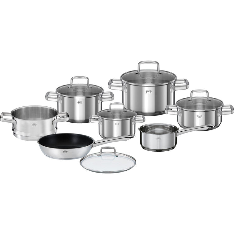 Rösle Keuken Moments Cookware including Steamer Set of 8 Pieces