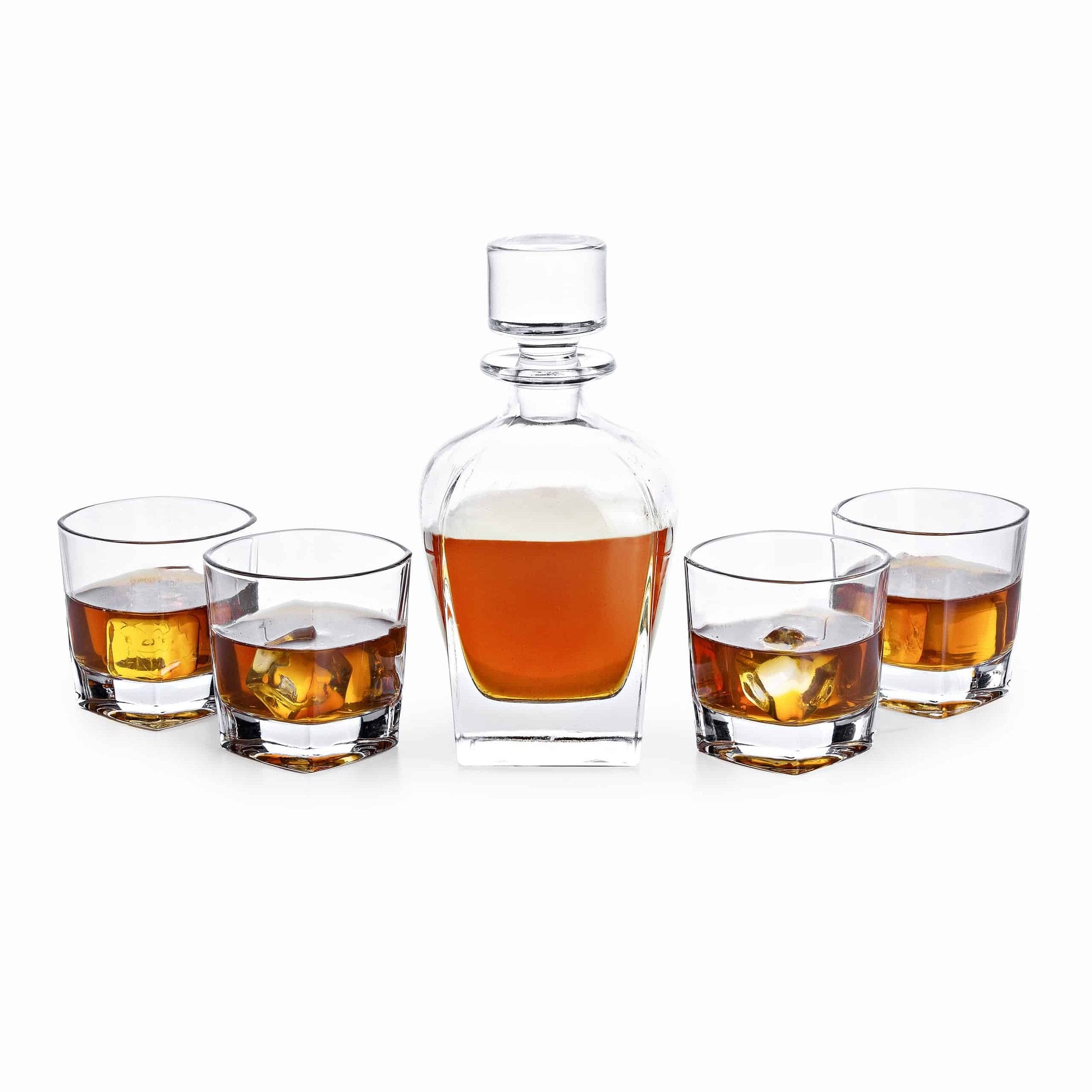 VDN Donella Whiskey Set met karaf - loodvrij kristal glas