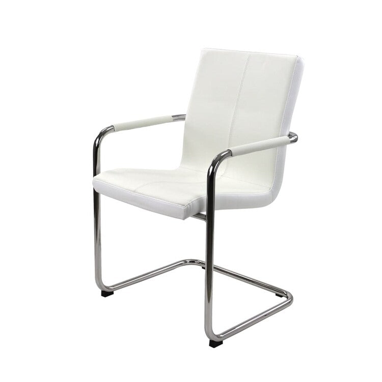 Conference chair S Series White Vegan Leather