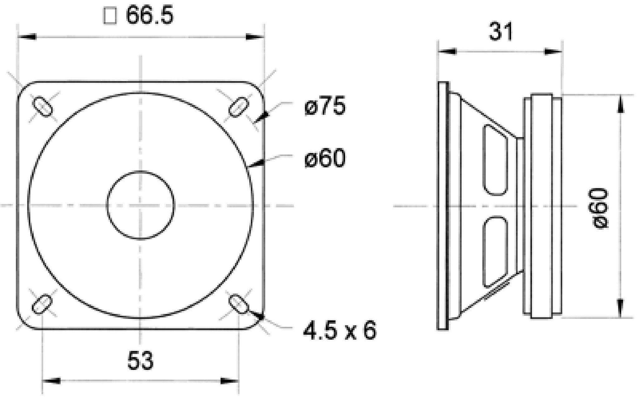 Visaton FRS 7 S - 8 Ohm - 6,5 cm (2,5") full-range luidspreker