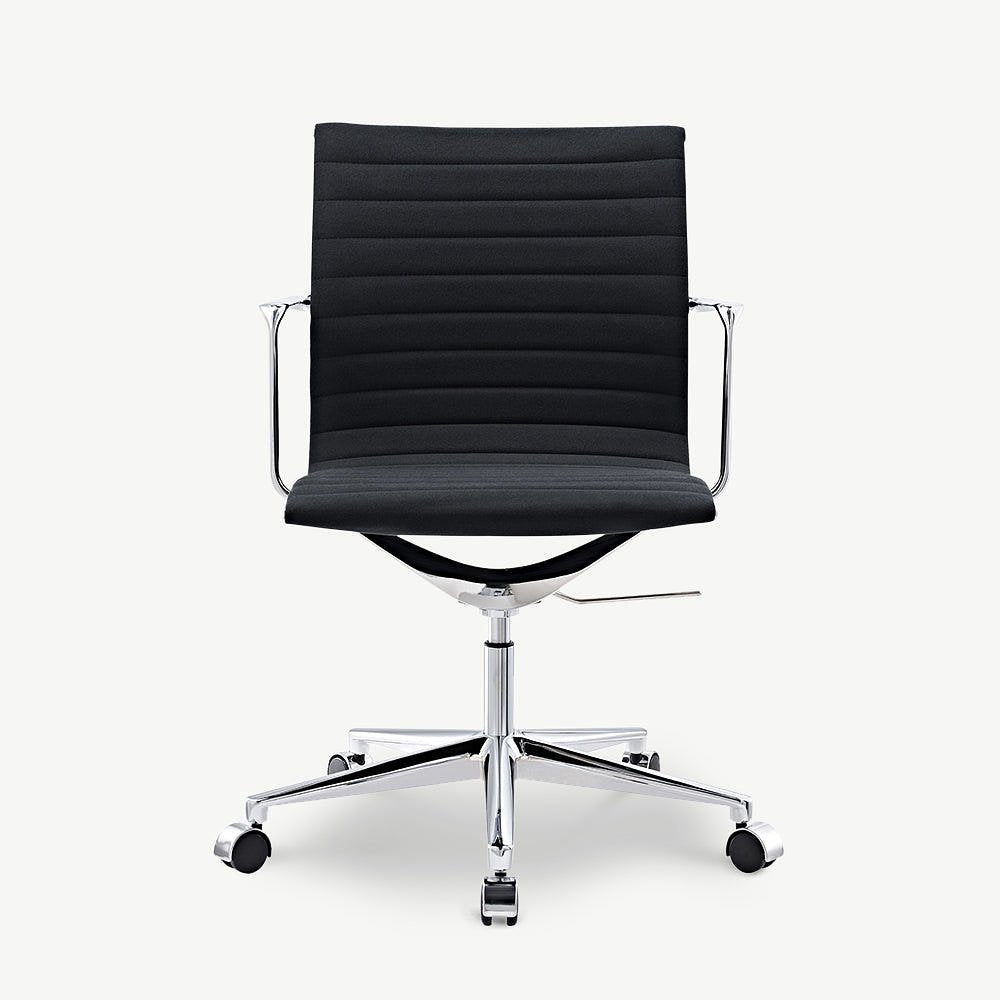 Walton Office Chair, Anthracite Fabric & Chrome