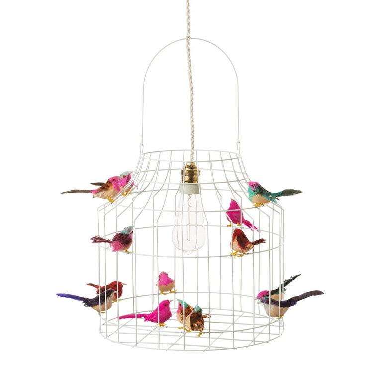 Dutch Dilight White pendant lamp birds