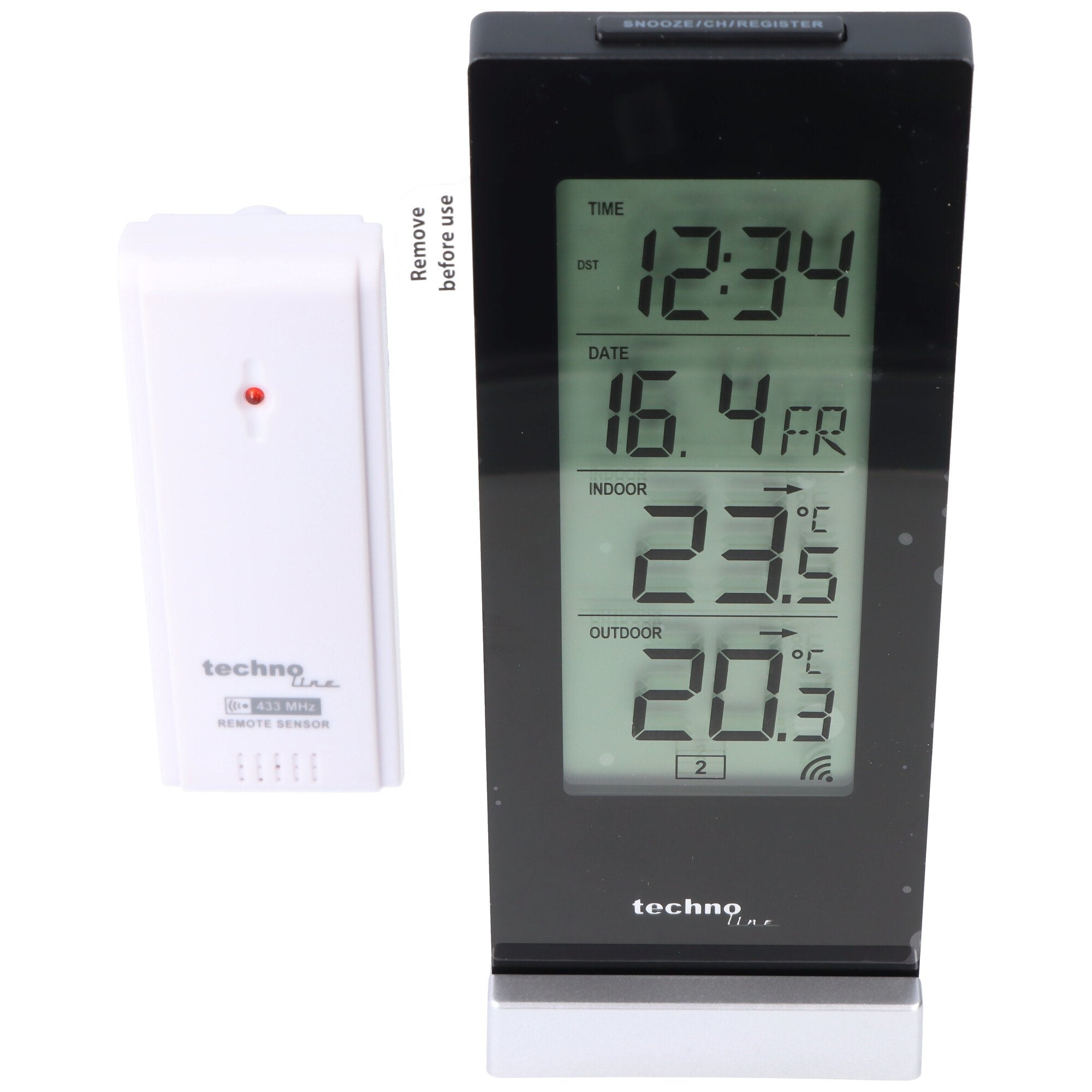 WS 9767 - modern weather station with temperature trend display