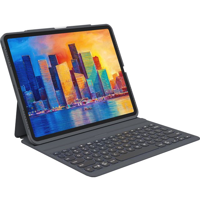 ZAGG Pro Keys Bluetooth Keyboard Case for Apple iPad 10.2 (2019/2020/2021) AZERTY Black