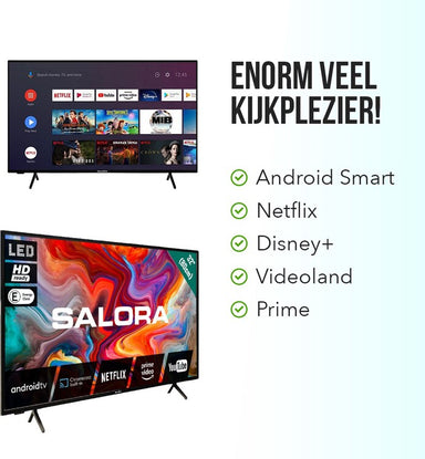 Salora SMART32TV - 32 Inch - Smart TV - HD Ready - 2022