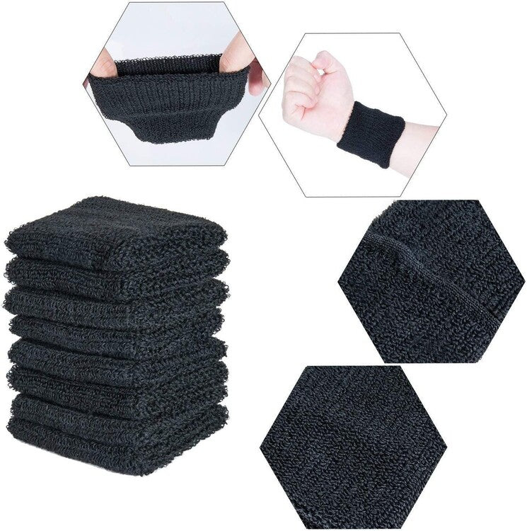 12 pieces of absorbent sweat bands