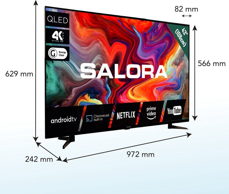 Salora 43QLEDTV - 43 Inch - 4K QLED - Smart TV - 2022