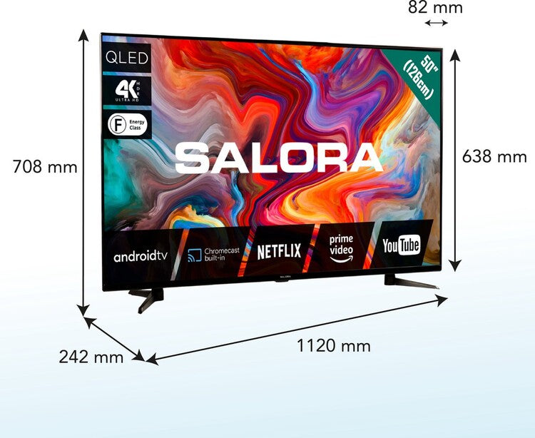 Salora 50QLEDTV - 50 inch - 4K QLED - Smart TV - 2022