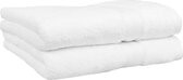 Dusk till Dawn Shower Towel 70x140 cm 650 grams/m2 White - Set of 2