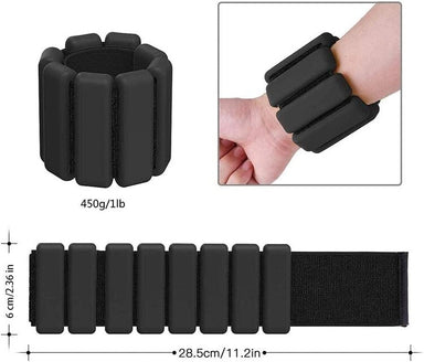 Happygetfit 2 Pieces adjustable wrist/ankle weights