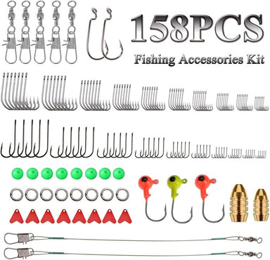 Happygetfit 235 Pieces Fish Lure Kit, Universal Different Fish Bait