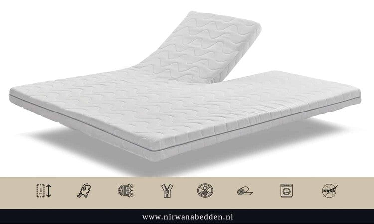Nirwana Bedden - Cold foam topdeck mattress Platinum Foam HR - Split