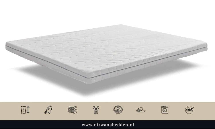 Nirwana Bedden - Top mattress - Memory foam Nasa Platinum Visco