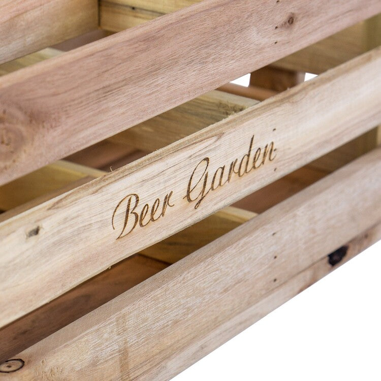 Furniteam Solid Wood Storage Box "Beer Garden"