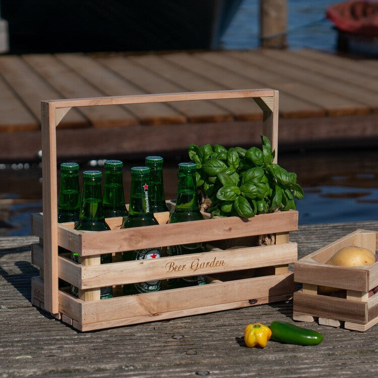 Furniteam Solid Wood Storage Box "Beer Garden"